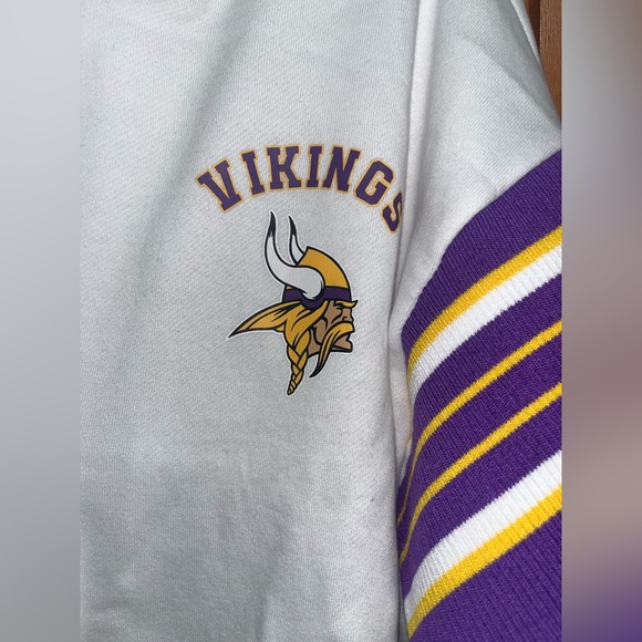 Minnesota Vikings NFL Women's Fleece Lightweight Jacket Snap Button Size XL NEW - Picture 3 of 8